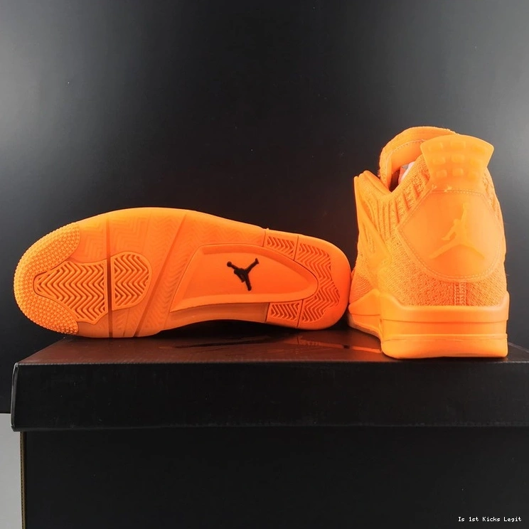 Flyknit Orange AQ3559-800 Jordan Retro 4 0312